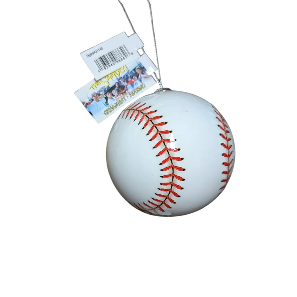 The Sandlot Baseball Decoupage Christmas Ornament By Ruz NWT